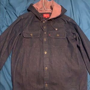 Rare! Supreme “eat the rich” denim jacket